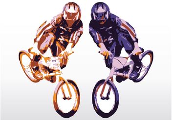 Extreme Bikers - Free vector #138915