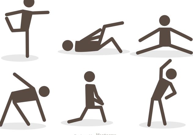 Workout Stick Figure Icons Vector Pack - vector gratuit #139135 
