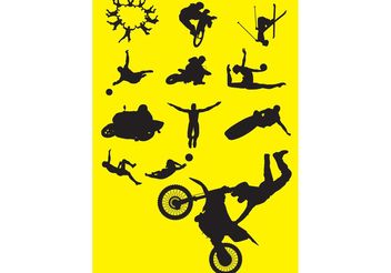 Sports silhouettes - Free vector #139155