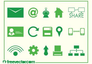 Vector Tech Icons - vector gratuit #140085 