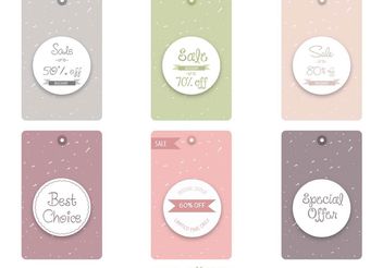 Sale and Discount Tags - vector gratuit #140115 
