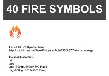 Fire Vector Symbols - vector #140345 gratis