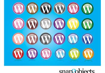 Wordpress Logos - бесплатный vector #140375