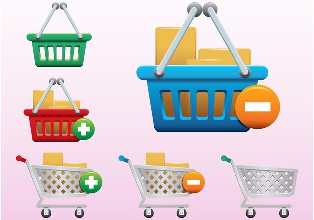 Shopping Icons - Free vector #140635