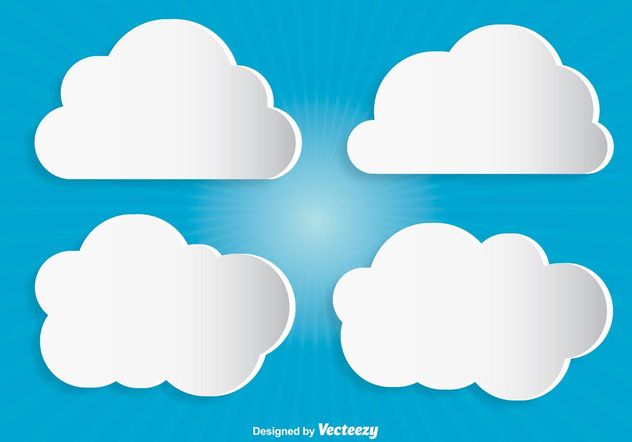 Modern Vector Clouds - Free vector #141005