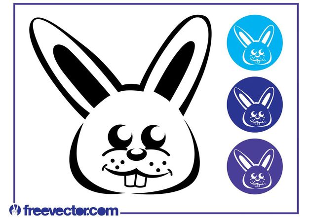 Bunny Icon Set - vector #141295 gratis