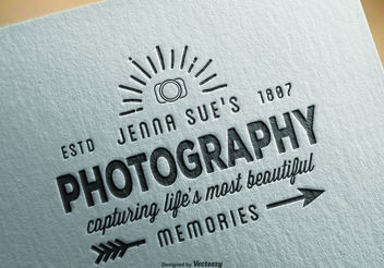 Vintage Photography Logo Template - Free vector #142155