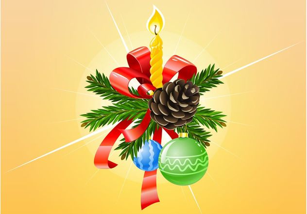 Vector Christmas Ornaments - vector gratuit #142915 
