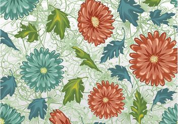 Floral Pattern - vector gratuit #143895 