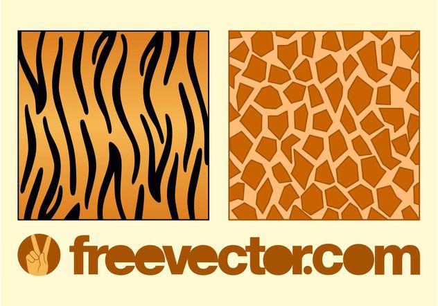 Animal Fur Patterns - Free vector #144115