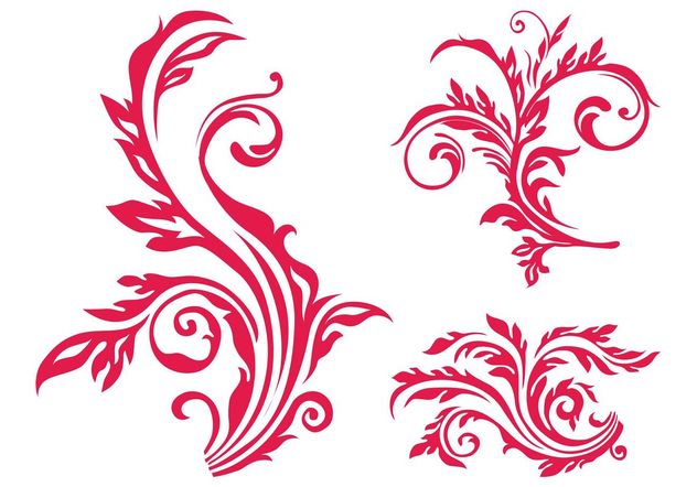Floral Scrolls Image - бесплатный vector #145815