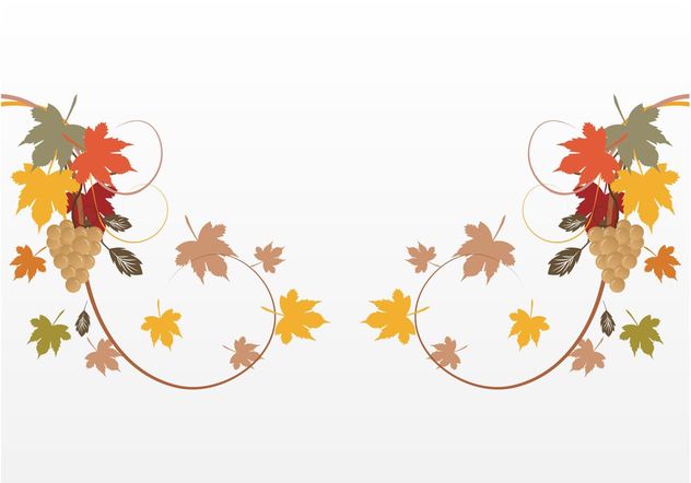 Autumn Decorations - vector gratuit #146345 
