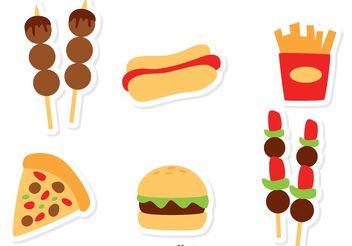 Food Icons Vectors - vector #146875 gratis