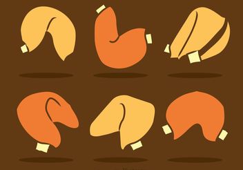 Fortune Cookie Vector Icons - Kostenloses vector #148025