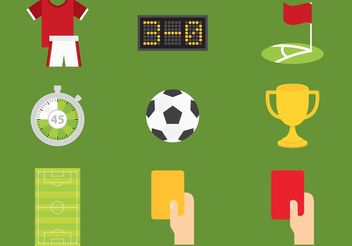 Soccer Vector Icons - Free vector #148065