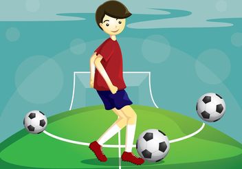 Soccer Vector Player - бесплатный vector #148265