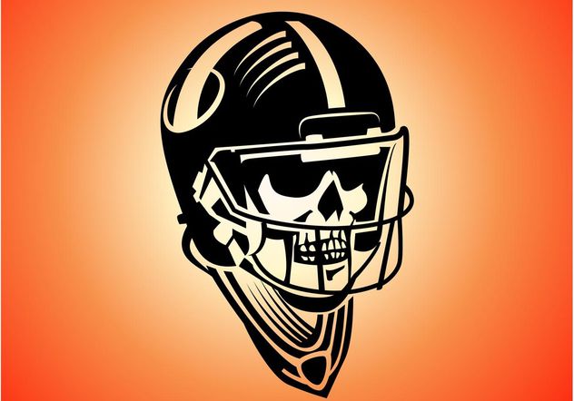 Skeleton Football Player - Free vector #148275