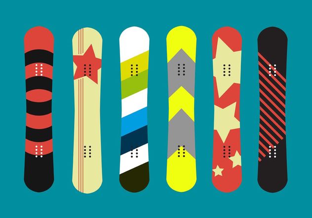 Snowboard Isolated Vectors - Free vector #148605