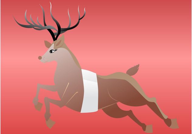 Running Deer - vector gratuit #148635 