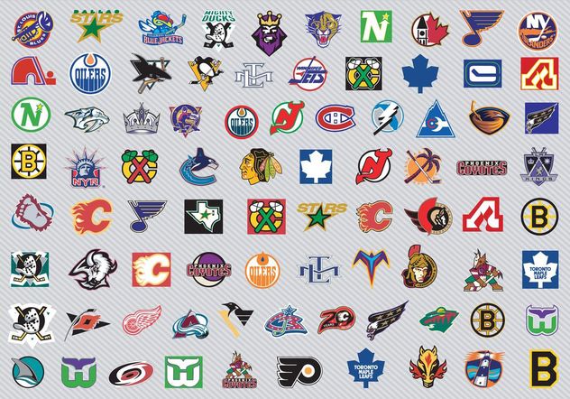 NHL Hockey Logos - Free vector #148905