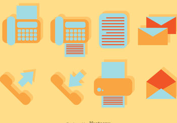 Vector Office Flat icons - Free vector #151735