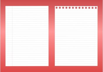 Notebook Sheets - Kostenloses vector #152065