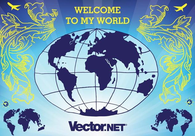 Globe Vector Illustration - бесплатный vector #152425