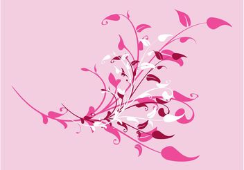 Pink Flowers Design - vector #152645 gratis