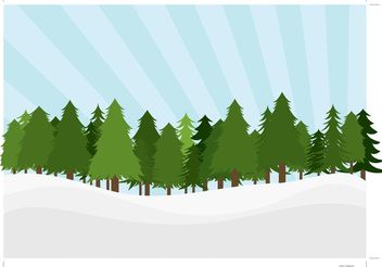 Pine Trees Landscape - бесплатный vector #152865