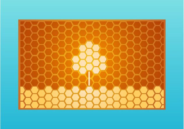Honeycomb Tree - vector gratuit #153485 