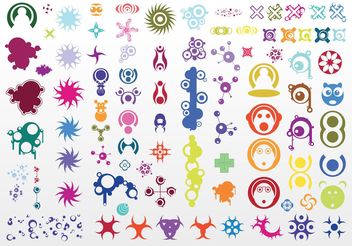 Abstract Icons - vector gratuit #154525 