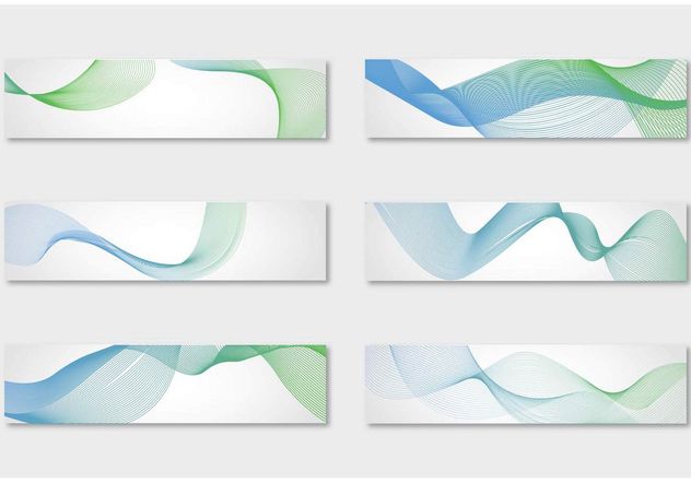 Abstract Waves Background Vectors - Free vector #154865