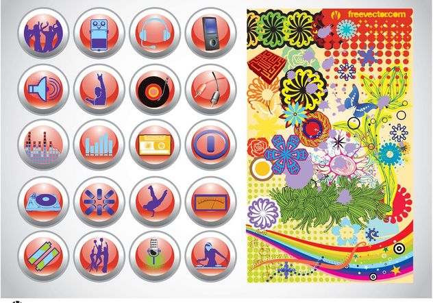 Vector Design Buttons Graphics - Free vector #155935