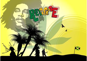 Bob Marley Poster - vector gratuit #155995 