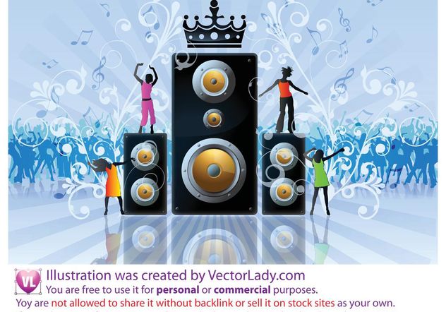 Free Party Flyer Stock Vector - Free vector #156535