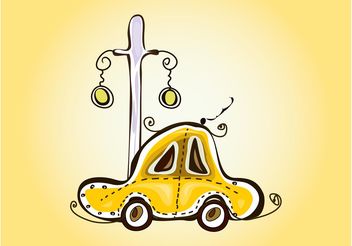 Taxi Sketch - vector #156675 gratis