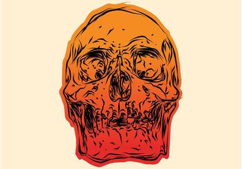 Gradient Skull - vector gratuit #156855 