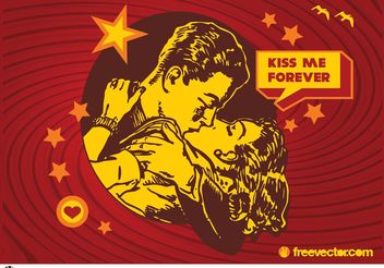 Kiss Vector - бесплатный vector #157415