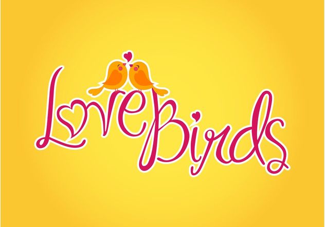 Vector Love Birds - vector gratuit #157645 