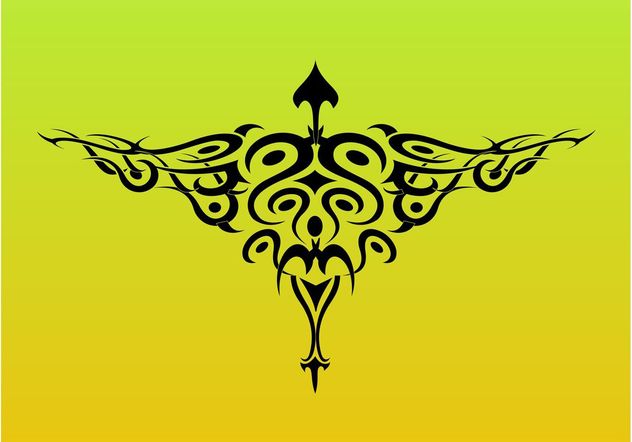Tribal Bird Tattoo Graphics - Free vector #157745