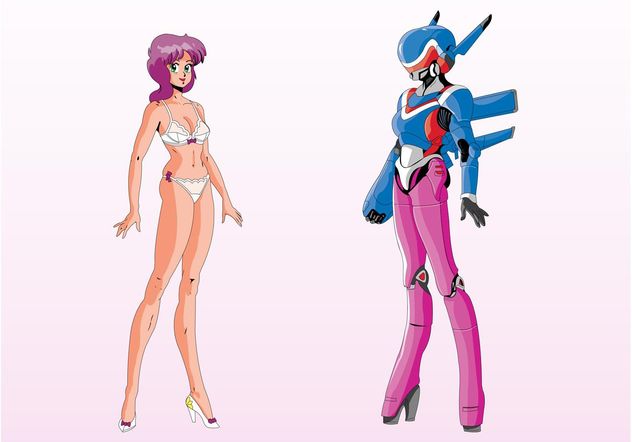 Robot Female Anime Cyborg robot electronics fictional Character png   PNGEgg