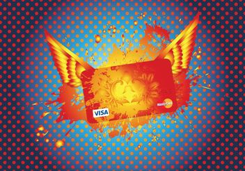 Mastercard Visa Credit Card - Free vector #160945