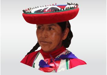Peruvian Woman - vector gratuit #160975 