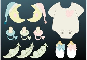 Baby Accessories - Free vector #161015