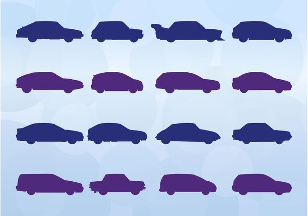 Cars Silhouettes Set - Free vector #161325