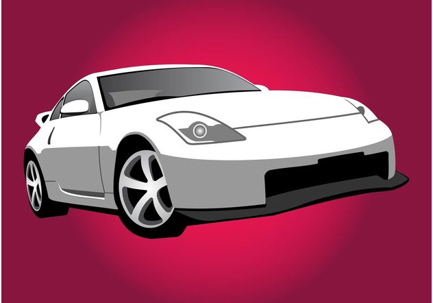 Nissan Car Illustration - vector gratuit #161375 