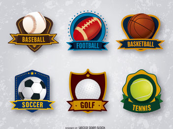 Retro Sport Badges Free Vector Download Cannypic