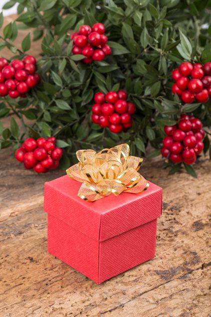 New year gift in red box - image #182925 gratis