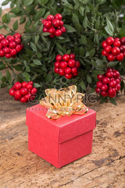 New year gift in red box - image gratuit #182925 