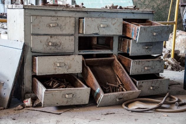 Drawers in abandoned building - Free image #182975